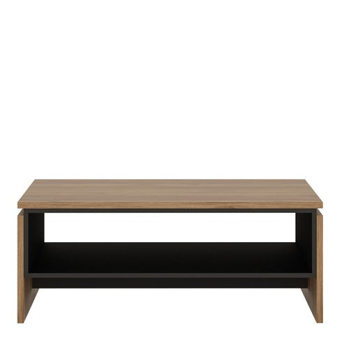 Brolo Coffee Table With the walnut and dark panel finish